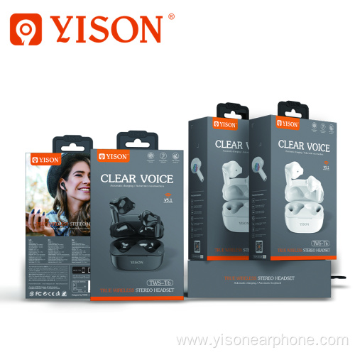 Yison Release True Wireless Earbuds TWS Version 5.1